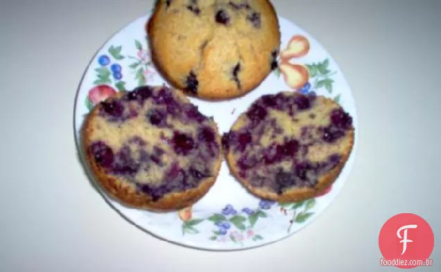 Muffins Do Germe Do Trigo Do Mirtilo Da Fubá