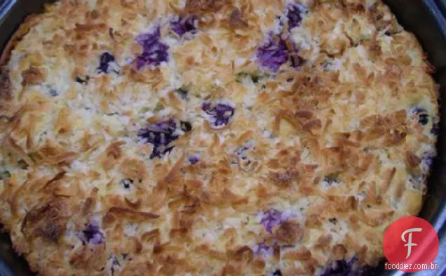 Bolo De Café De Coco De Mirtilo