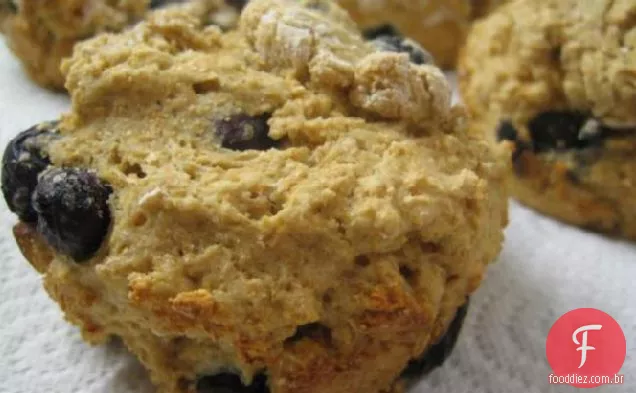 Muffins De Mirtilo De Trigo Integral Sem Gordura E Sem Açúcar