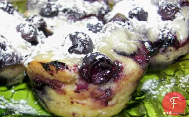 Muffins de mirtilo e limão