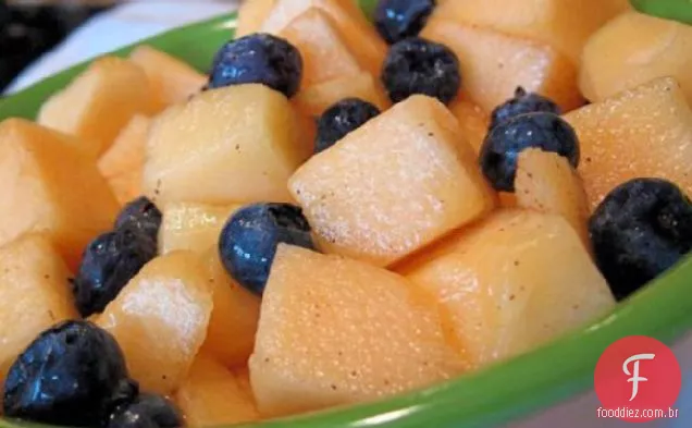 Melão Melado Com Mirtilos