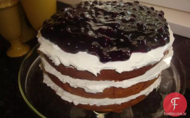 Bolo de mirtilo da mamãe Jo