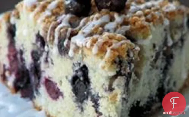 Bolo De Café Da Manhã De Mirtilo