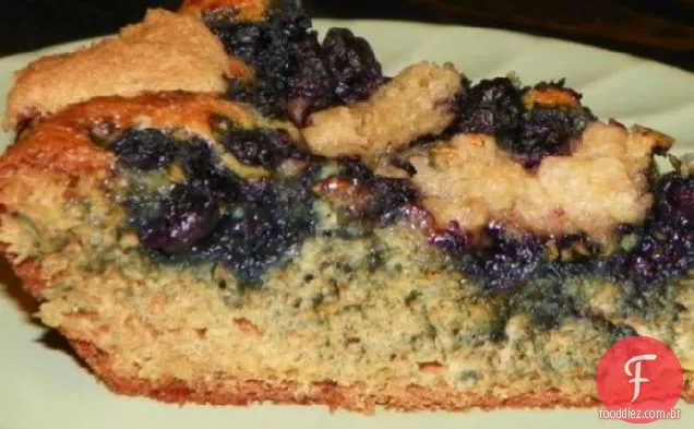 Bolo de café de mirtilo-você nem saberá que é saudável!