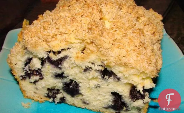 Bolo De Café Da Manhã De Aveia De Mirtilo