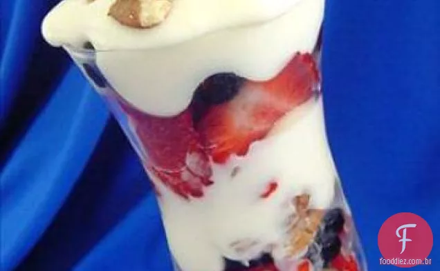 Frutas e iogurte Parfait