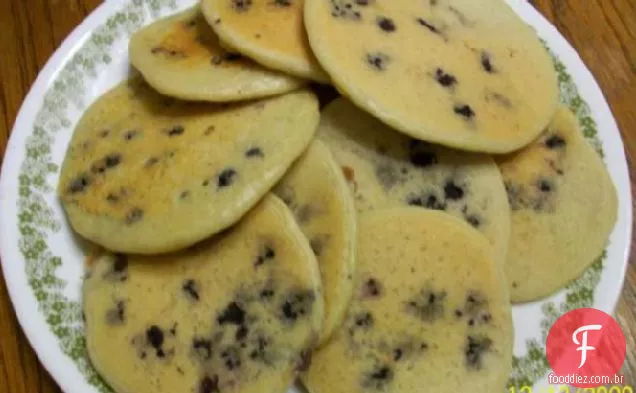 Panquecas De Laranja De Mirtilo