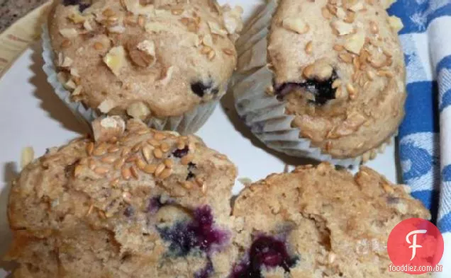 Muffins De Mirtilo E Pêssego