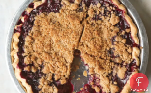 Torta De Crumble De Mirtilo