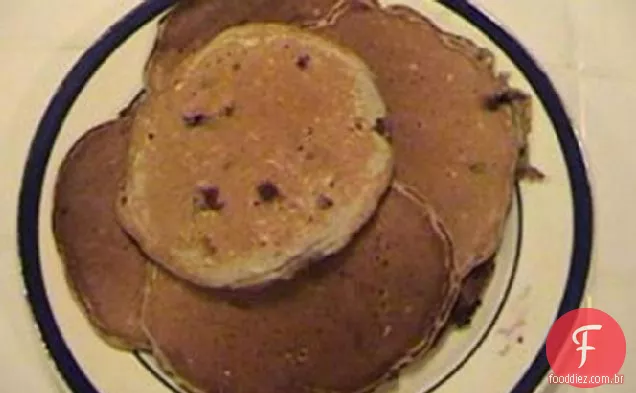 Waffles de mirtilo Multigrain (ou panquecas)