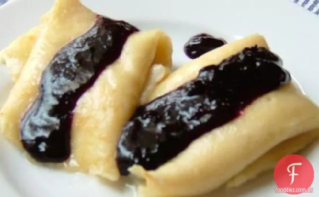 Crepes Com Coulis De Mirtilo (Crepes)
