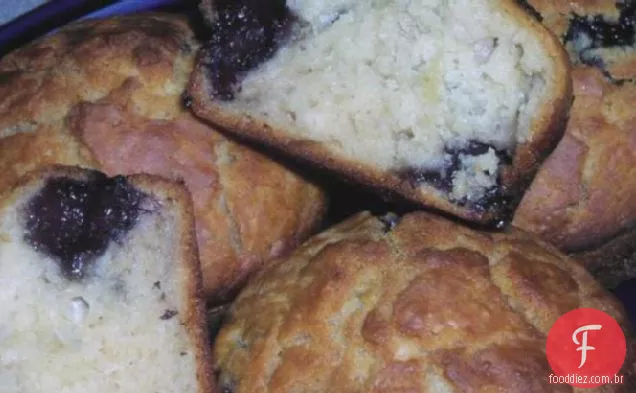 Muffins De Mirtilo Com Mel