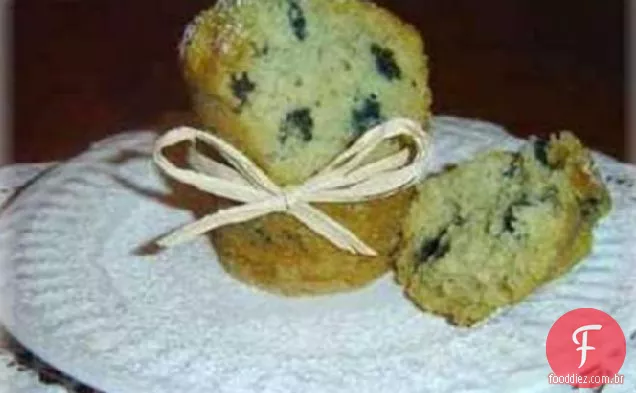 Muffins de mirtilo (sem glúten, laticínios e ovos)