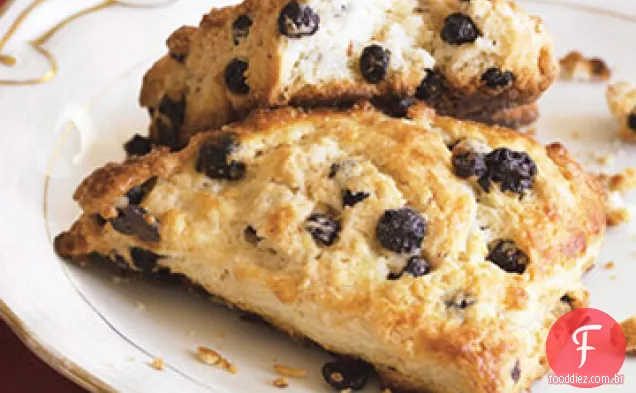 Limão De Meyer e Scones secados do mirtilo