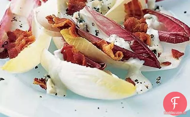Chicória, Bacon E Queijo Azul