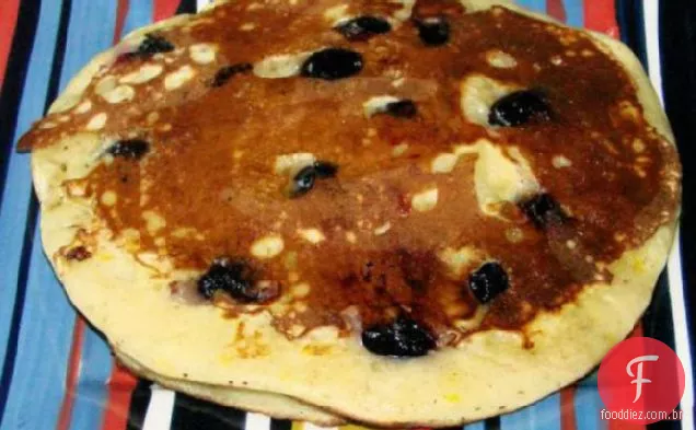 Panquecas De Laranja De Mirtilo