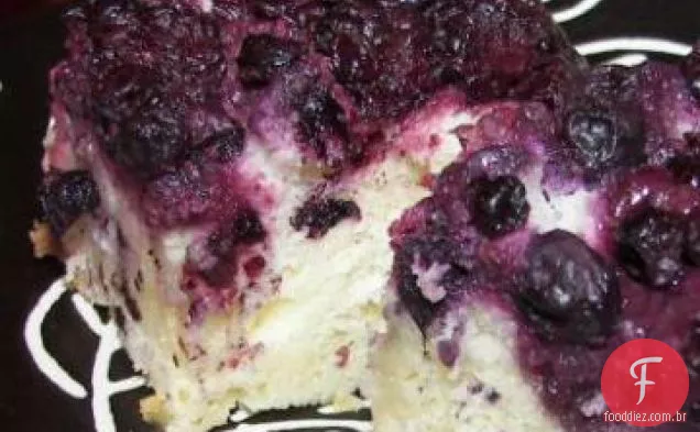 Bolo De Mirtilo De Limão De Cabeça Para Baixo