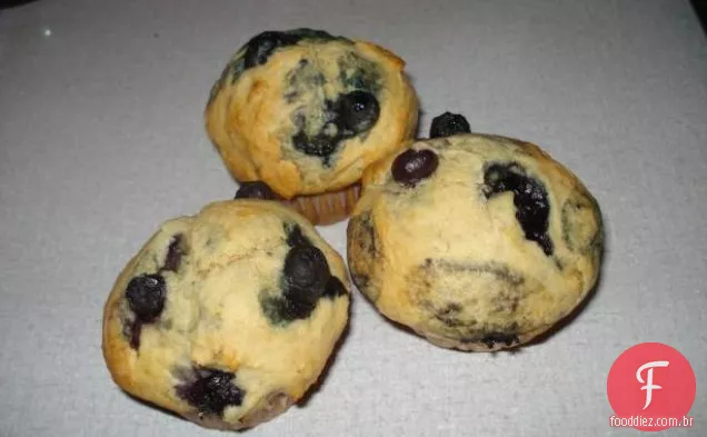 Muffins De Limão Mirtilo