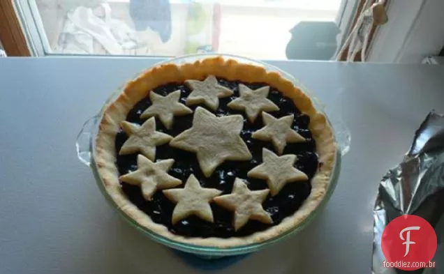 Torta De Biscoito De Mirtilo Duplo
