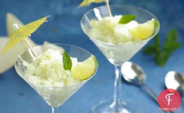 Cantaloupe-Lime-Granita