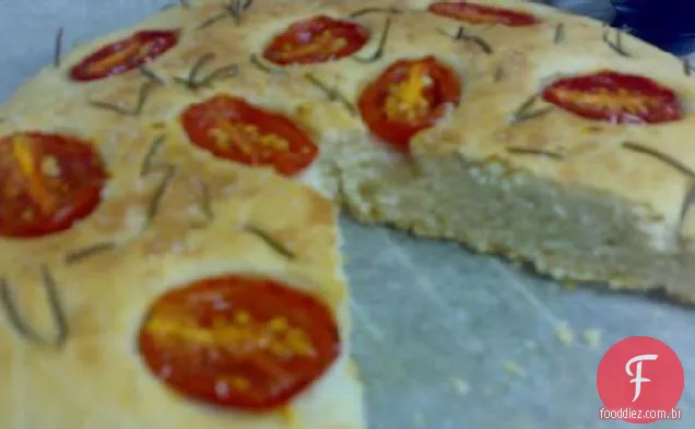 Alecrim vegetariano e tomate Focaccia