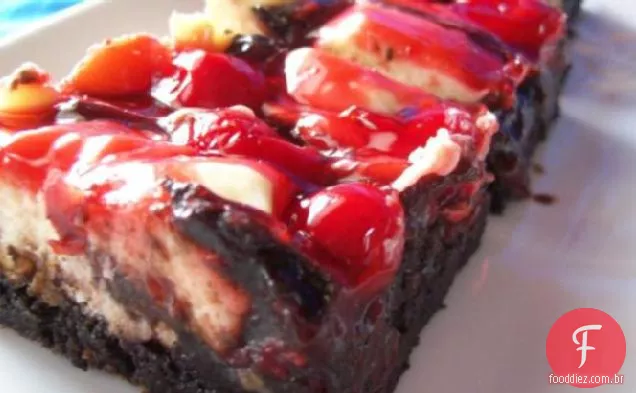 Fudgy Cherry-Cheesecake Brownie Bars