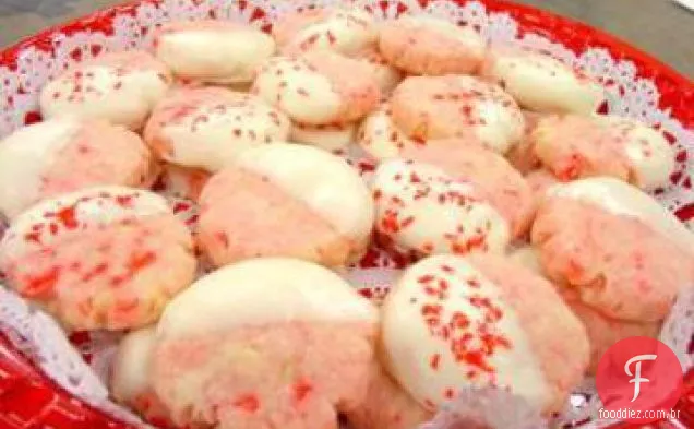 Shortbread De Cereja De Chocolate Branco