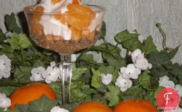 Clementinas com molho de baunilha