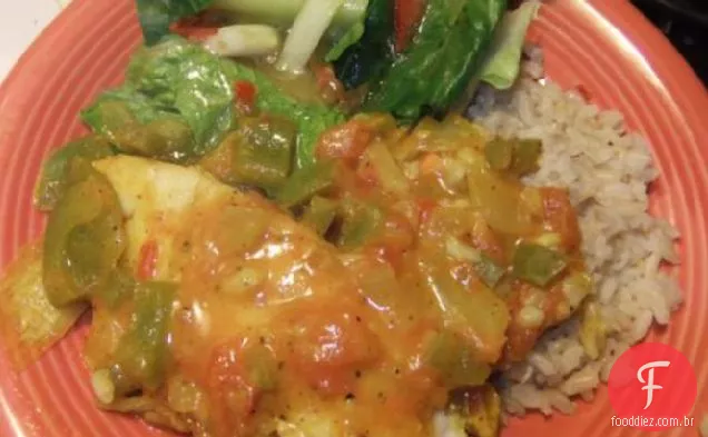 Peixe em caril de leite de coco