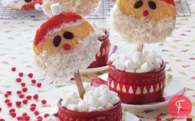 Papai Noel Cookie Pops