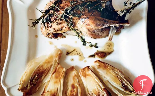 Endívias caramelizadas com maçãs