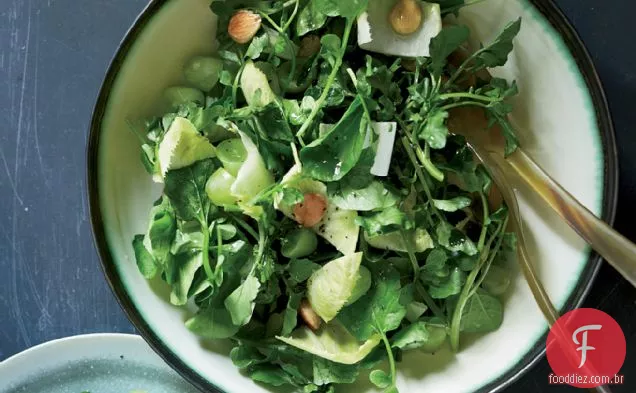 Salada de agrião com Verjus vinagrete