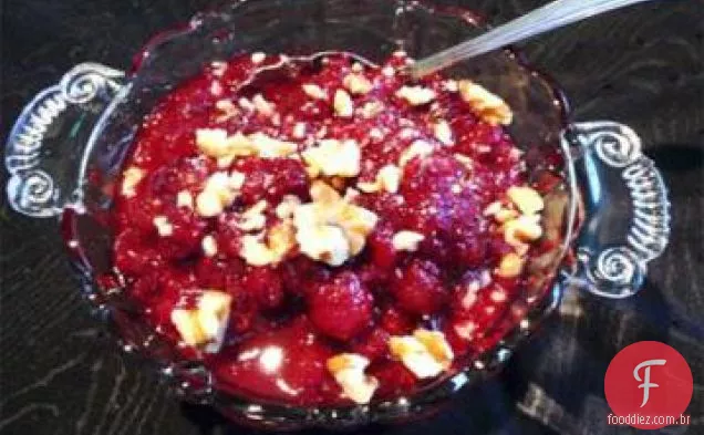 Molho de Cranberry inteiro de férias com um toque