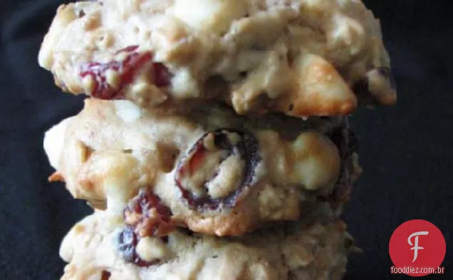 Biscoitos De Aveia Laranja Cranberry