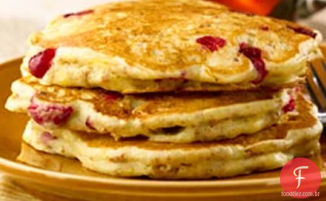 Panquecas De Laranja De Cranberry Com Farelo