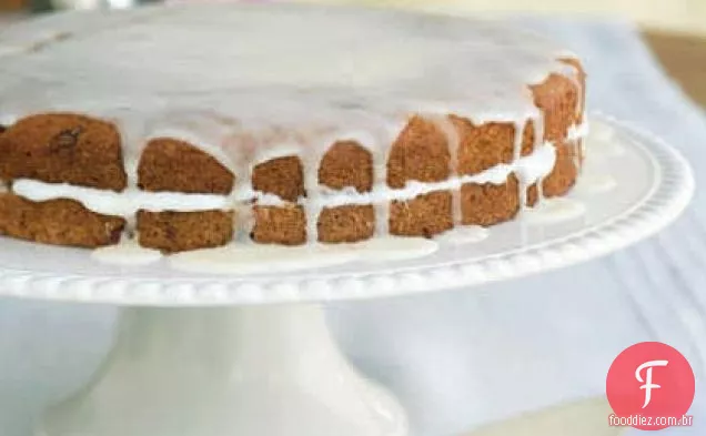 Gâteau de Cranberry-laranja com recheio de Cream Cheese
