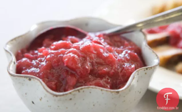 Molho De Cranberry Com Especiarias De Outono