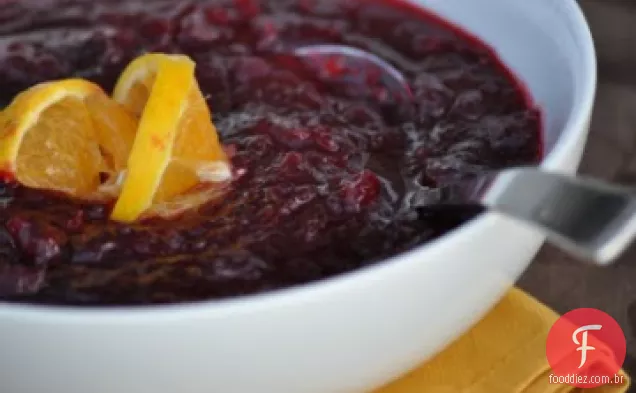 Molho De Cranberry De Ação De Graças Sem Açúcar