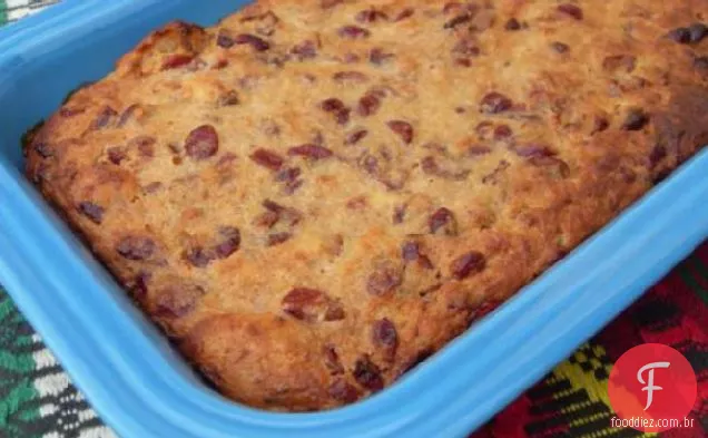 Pudim de pão com Cranberries secas