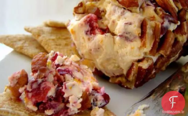 Log de queijo Cranberry e Pecan