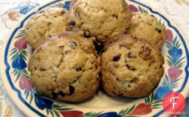 Muffins secos de Cranberry e laranja