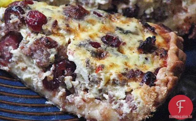 Cranberry Sausage Quiche