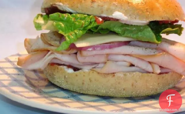 Cranberry Turkey Bagel