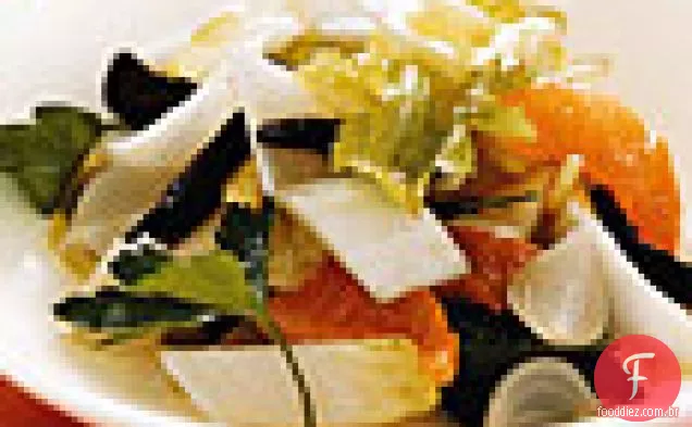 Clementine, azeitona e salada Endive
