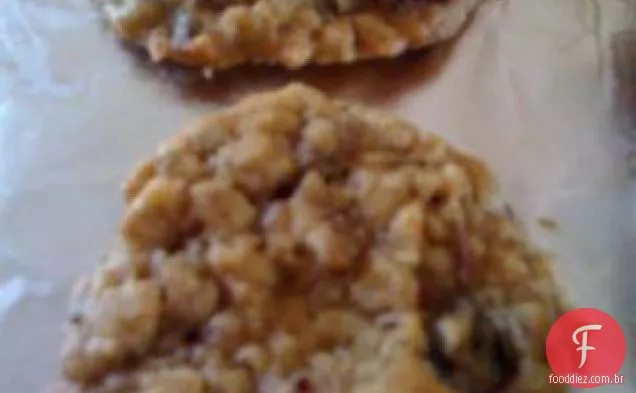 Biscoitos De Aveia De Cranberry Em Borracha