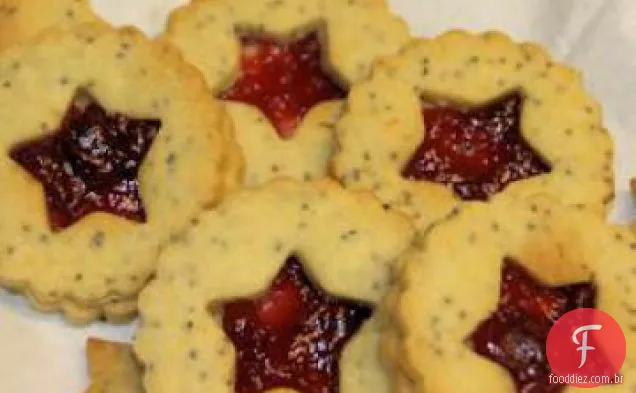Biscoitos Sanduíche De Semente De Papoula Limão