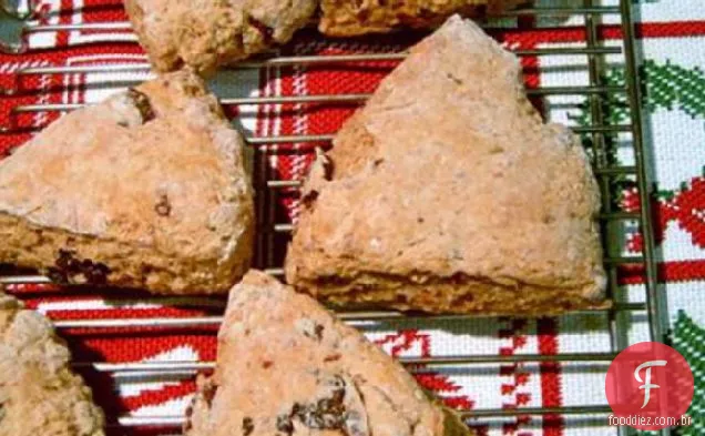 Scones De Frutas Secas Com Baixo Teor De Gordura
