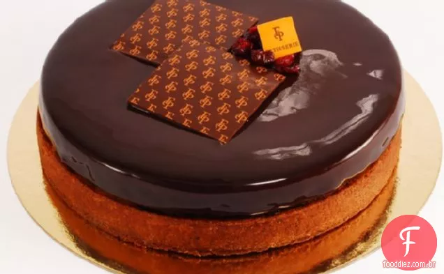 Torta de chocolate com Cranberry de François Payard