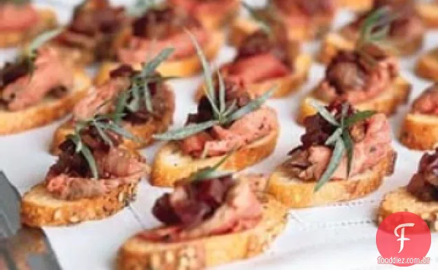 Lombo De Porco Temperado Crostini