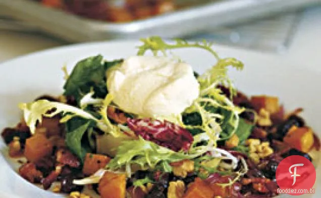 Salada De Abóbora Assada Com Vinagrete De Bordo Sherry